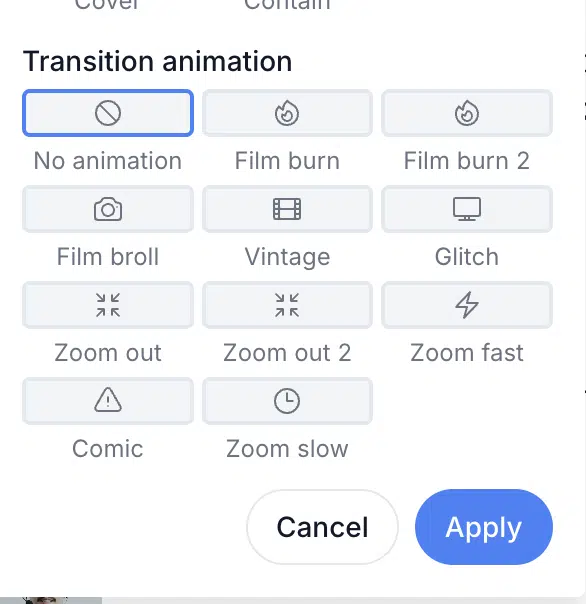 submagic zoom and transition options